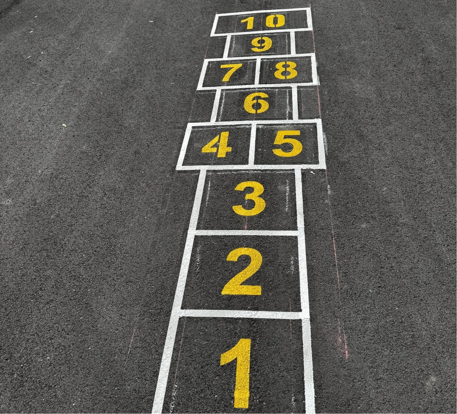 Outdoor playground marking