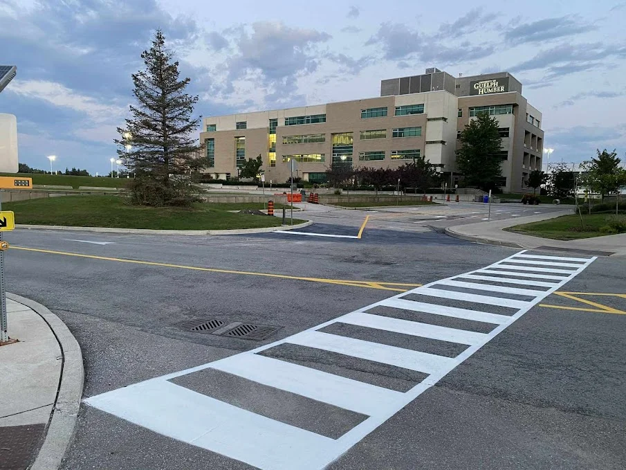 business park line painting in Ontario