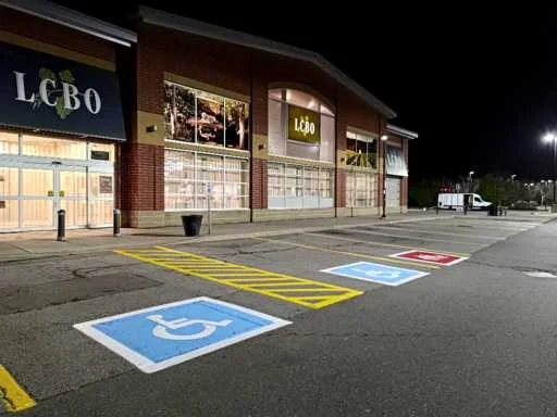 parking lot line striping