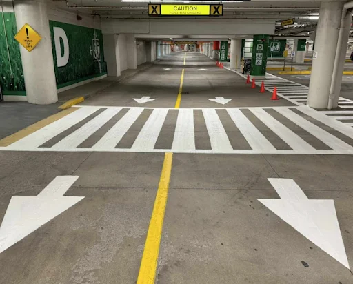 clinic parking lot line painting in Ontario