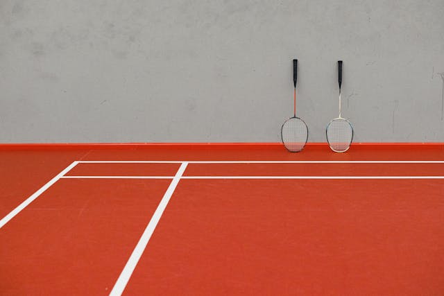 Sports court marking